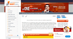 Desktop Screenshot of manyessays.com
